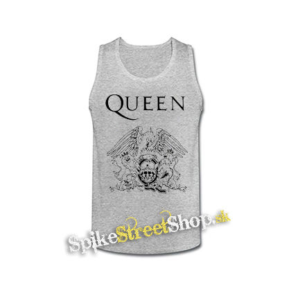 QUEEN - Logo - šedé pánske tielko