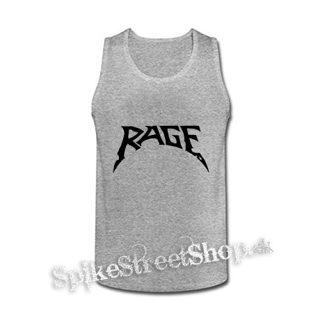 RAGE - Logo - šedé pánske tielko