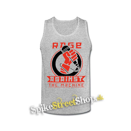 RAGE AGAINST THE MACHINE - Revolution - šedé pánske tielko