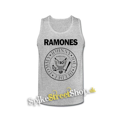 RAMONES - šedé pánske tielko