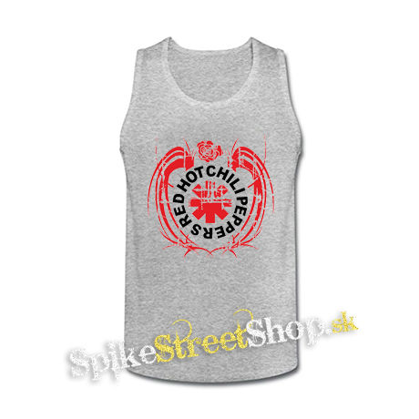 RED HOT CHILI PEPPERS - Wings Logo - šedé pánske tielko