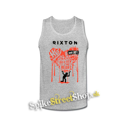 RIXTON - Me And My Broken Heart - šedé pánske tielko