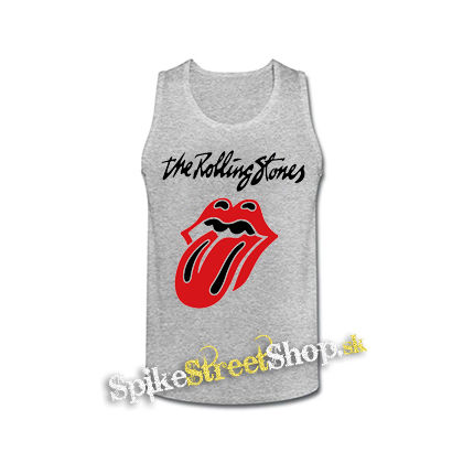 ROLLING STONES - Tongue - šedé pánske tielko