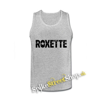 ROXETTE - Logo - šedé pánske tielko