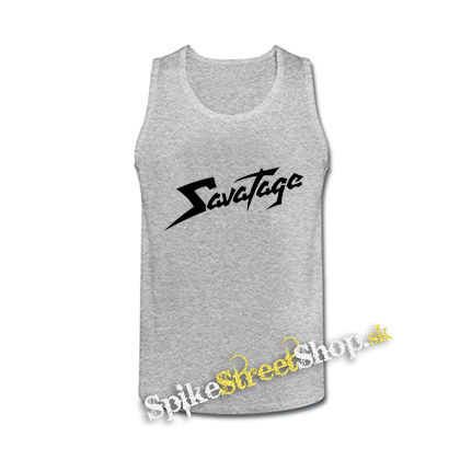 SAVATAGE - Logo - šedé pánske tielko