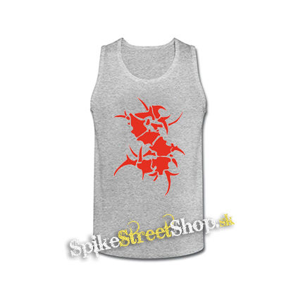 SEPULTURA - Red Logo - šedé pánske tielko