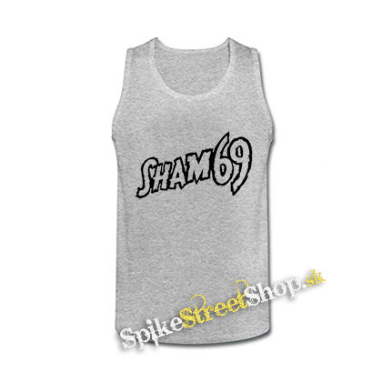 SHAM 69 - Logo - šedé pánske tielko