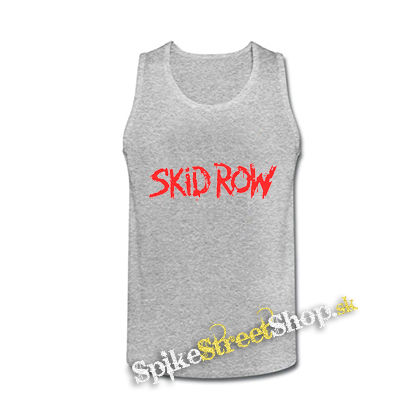SKID ROW - Logo - šedé pánske tielko