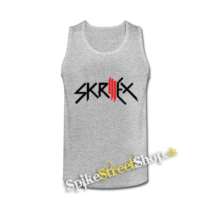 SKRILLEX - Logo - šedé pánske tielko