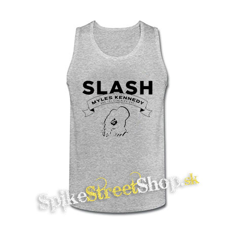 SLASH - Conspirators Myles Kennedy Face - šedé pánske tielko