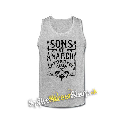 SONS OF ANARCHY - Motorcycle Club - šedé pánske tielko