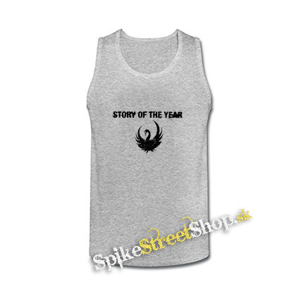 STORY OF THE YEAR - Logo - šedé pánske tielko