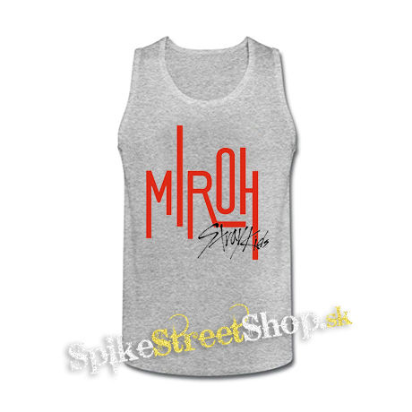 STRAY KIDS - Logo MIROH - šedé pánske tielko