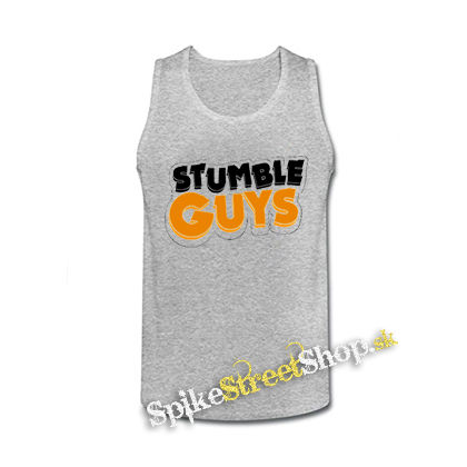STUMBLE GUYS - Logo - šedé pánske tielko