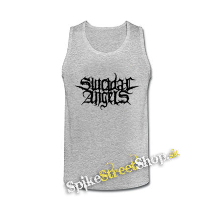 SUICIDAL ANGELS - Logo - šedé pánske tielko
