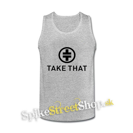 TAKE THAT - Logo - šedé pánske tielko