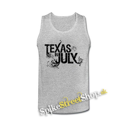 TEXAS IN JULY - Logo - šedé pánske tielko