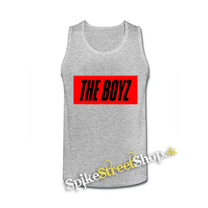 THE BOYZ - Red Logo Debut Album - šedé pánske tielko