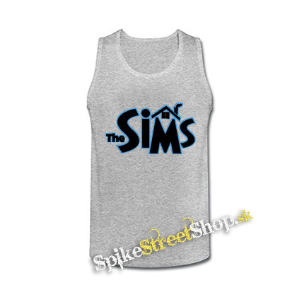 THE SIMS - Logo - šedé pánske tielko