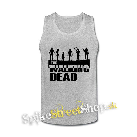 THE WALKING DEAD - Silhouette - šedé pánske tielko