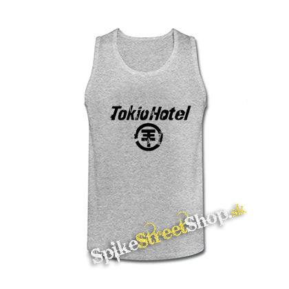 TOKIO HOTEL - Logo - šedé pánske tielko