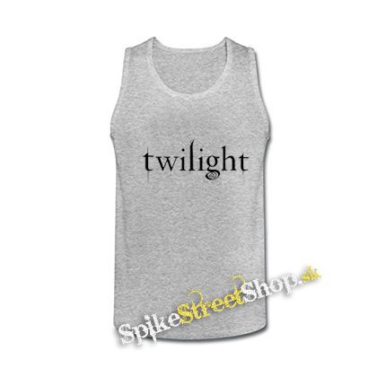 TWILIGHT - Logo - šedé pánske tielko