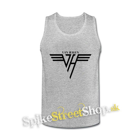VAN HALEN - Logo Crest - šedé pánske tielko