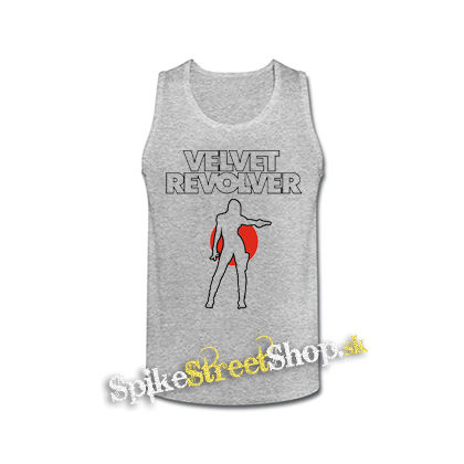VELVET REVOLVER - Logo - šedé pánske tielko