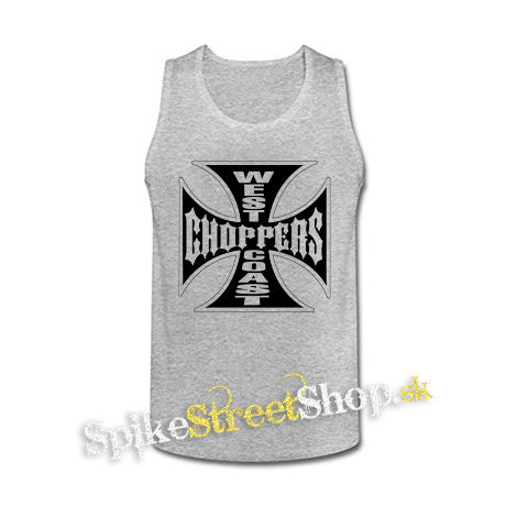 WEST COAST CHOPPERS - Logo - šedé pánske tielko