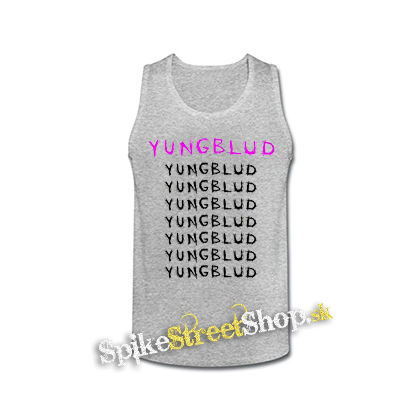 YUNGBLUD - Multilogos - šedé pánske tielko