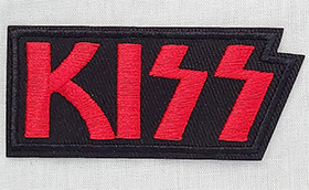 KISS - Logo Red - nažehlovacia nášivka