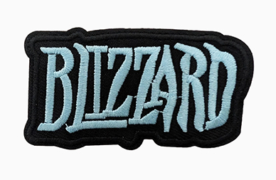 BLIZZARD - Logo Turquoise - nažehlovacia nášivka