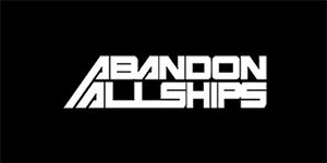 ABANDON ALL SHIPS - široká chrbtová nášivka s rozmerom 33 x 15 cm