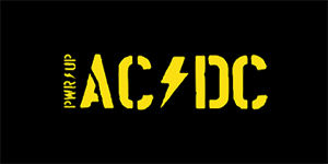 ACDC - Power Up Logo Big - široká chrbtová nášivka s rozmerom 33 x 15 cm