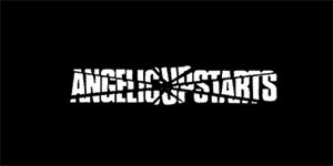 ANGELIC UPSTARTS - Logo - široká chrbtová nášivka s rozmerom 33 x 15 cm