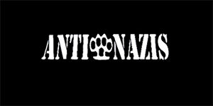 ANTI NAZIS - široká chrbtová nášivka s rozmerom 33 x 15 cm