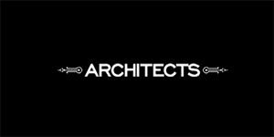 ARCHITECTS - Logo - široká chrbtová nášivka s rozmerom 33 x 15 cm