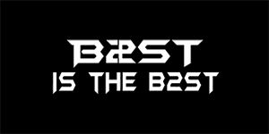 B2ST - BEAST - Is The Best - široká chrbtová nášivka s rozmerom 33 x 15 cm