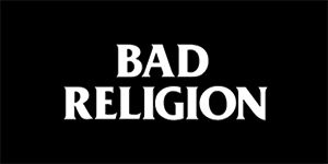 BAD RELIGION - Logo Band - široká chrbtová nášivka s rozmerom 33 x 15 cm