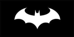 BATMAN - Modern Logo - široká chrbtová nášivka s rozmerom 33 x 15 cm