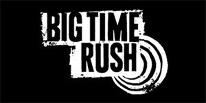 BIG TIME RUSH - široká chrbtová nášivka s rozmerom 33 x 15 cm