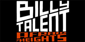BILLY TALENT - Afraid Of Heights - široká chrbtová nášivka s rozmerom 33 x 15 cm