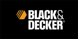 BLACK & DECKER - Logo - široká chrbtová nášivka s rozmerom 33 x 15 cm