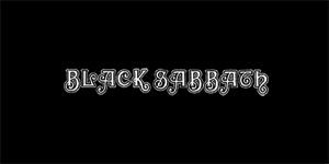 BLACK SABBATH - Logo Debut Album - široká chrbtová nášivka s rozmerom 33 x 15 cm