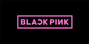 BLACKPINK - Logo Pink - široká chrbtová nášivka s rozmerom 33 x 15 cm