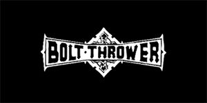 BOLT THROWER - Logo - široká chrbtová nášivka s rozmerom 33 x 15 cm