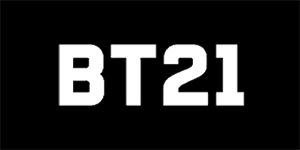 BT21 - Logo - široká chrbtová nášivka s rozmerom 33 x 15 cm