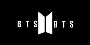 BTS - BANGTAN BOYS - Logo - široká chrbtová nášivka s rozmerom 33 x 15 cm