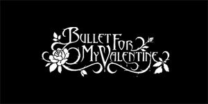 BULLET FOR MY VALENTINE - Logo - široká chrbtová nášivka s rozmerom 33 x 15 cm