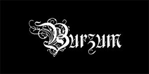 BURZUM - Logo 2 - široká chrbtová nášivka s rozmerom 33 x 15 cm